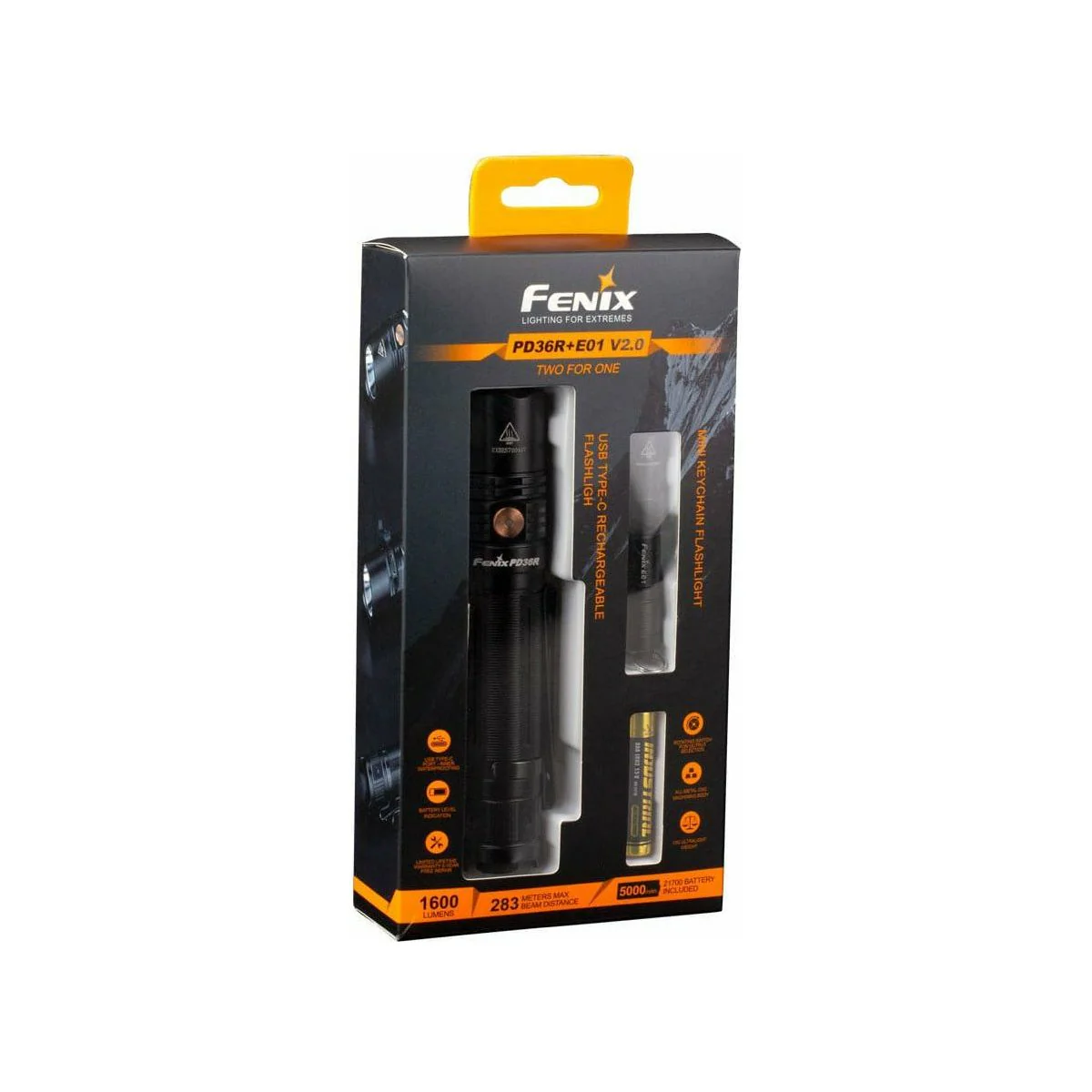 Fenix PD36R 1600 Lumen Rechargeable Torch - Image 2