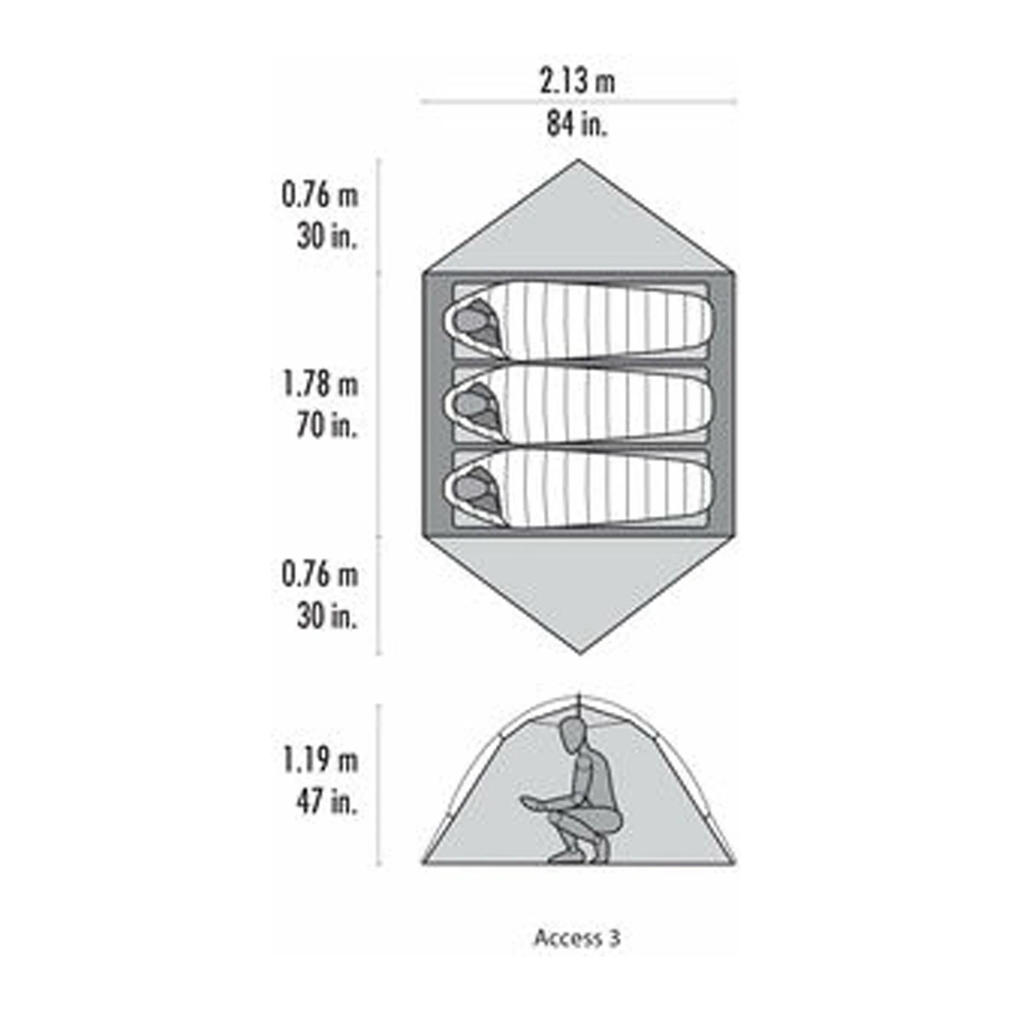 MSR Access 3 - 4 Season Tent - Image 5