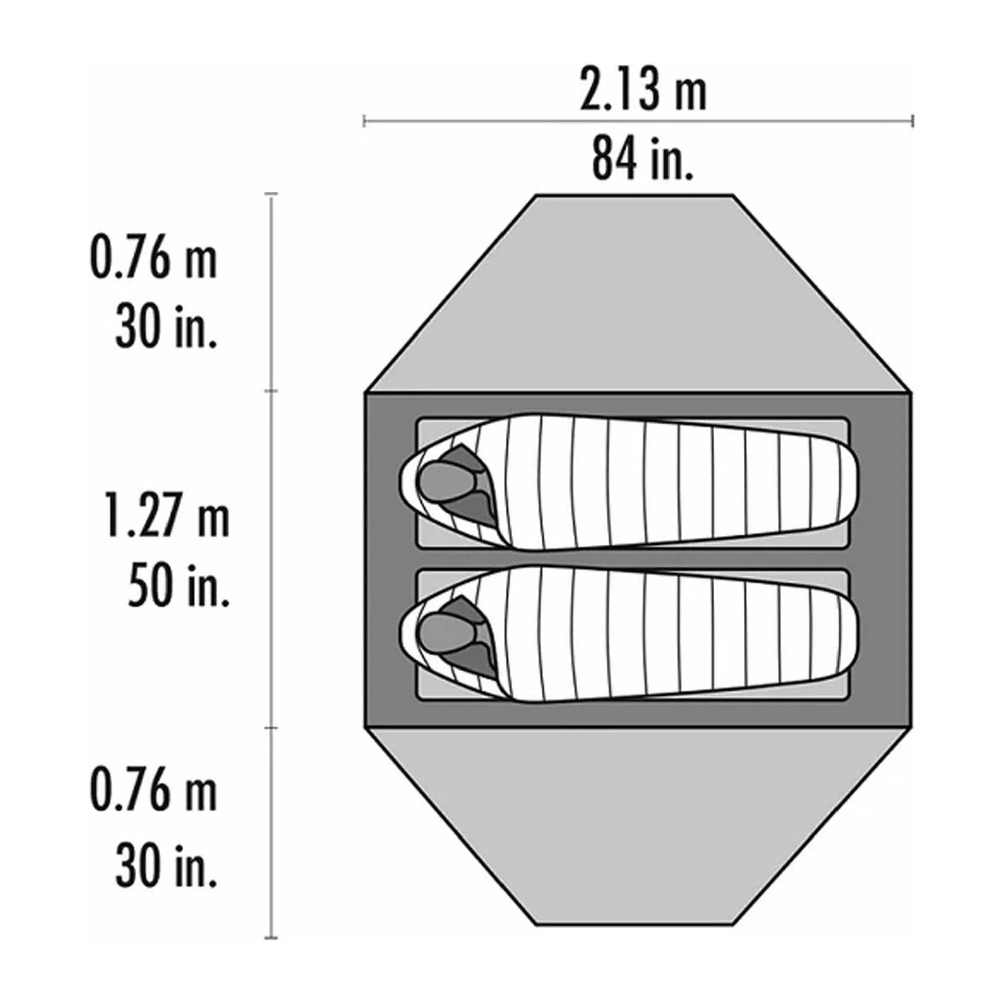 MSR Elixir 2 Person Hiking Tent with Footprint - Image 3