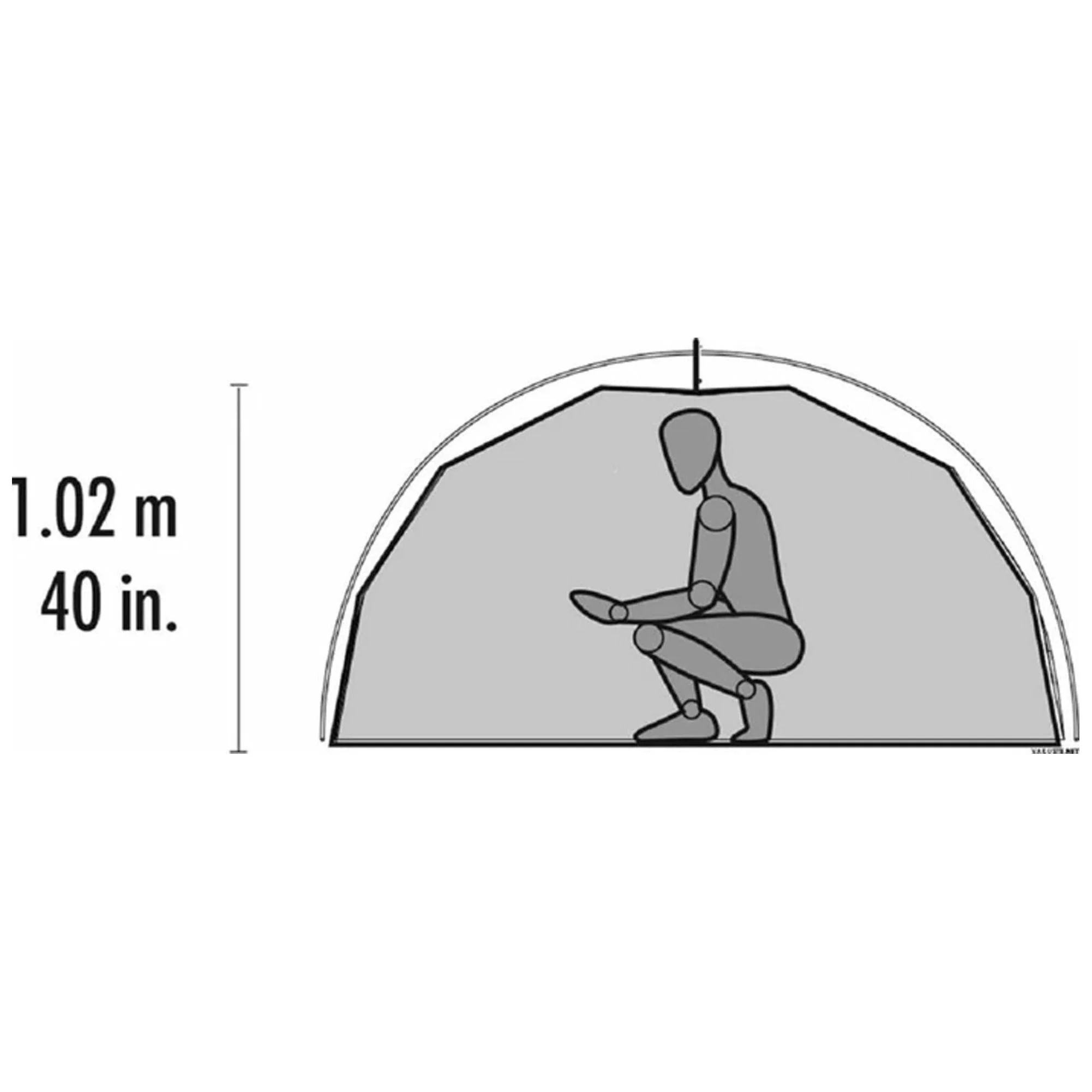 MSR Elixir 2 Person Hiking Tent with Footprint - Image 4