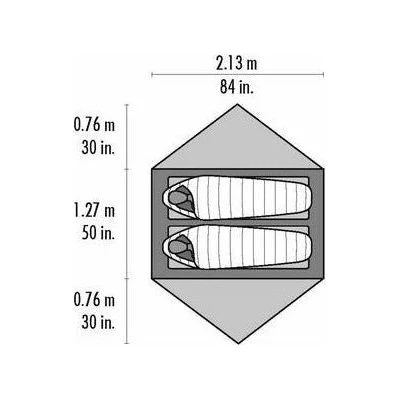 MSR Hubba Hubba 2 Person Hiking Tent - Image 4