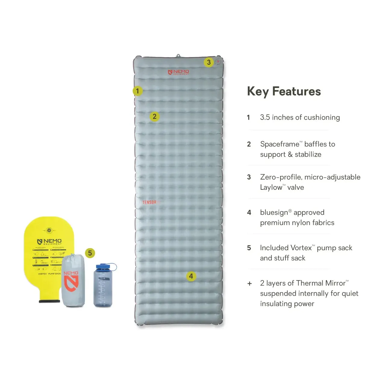 Nemo Tensor All-Season Insulated Long/Wide Sleeping Pad - Image 3