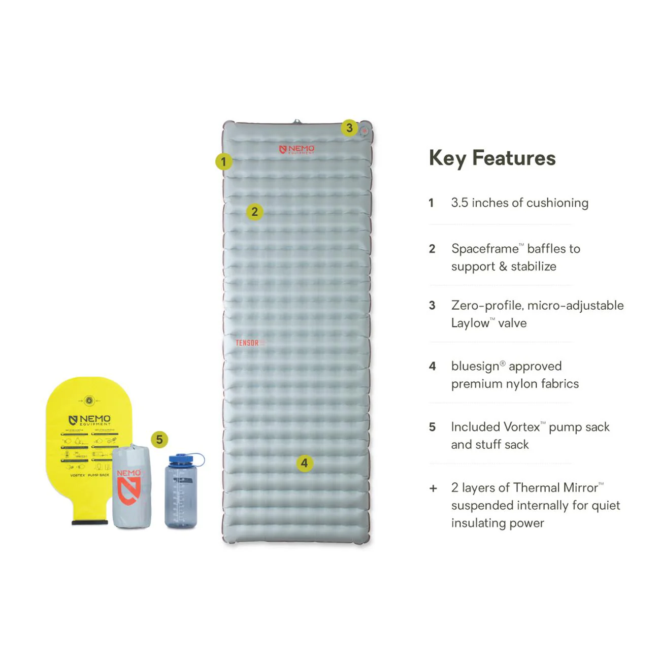 Nemo Tensor All-Season Insulated Regular/Wide Sleeping Pad - Image 3