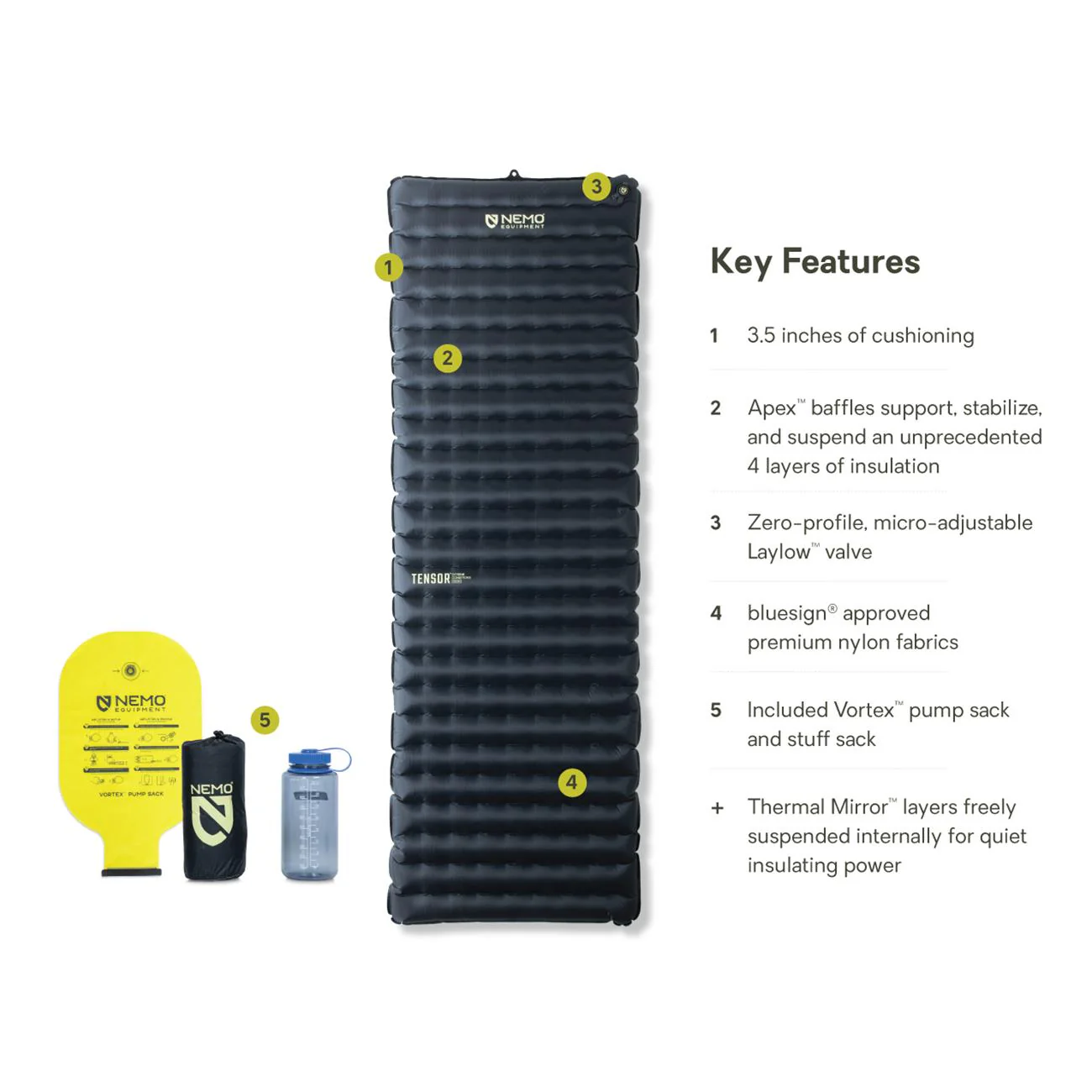 Nemo Tensor Extreme Insulated Long Wide Sleeping Pad - Image 3