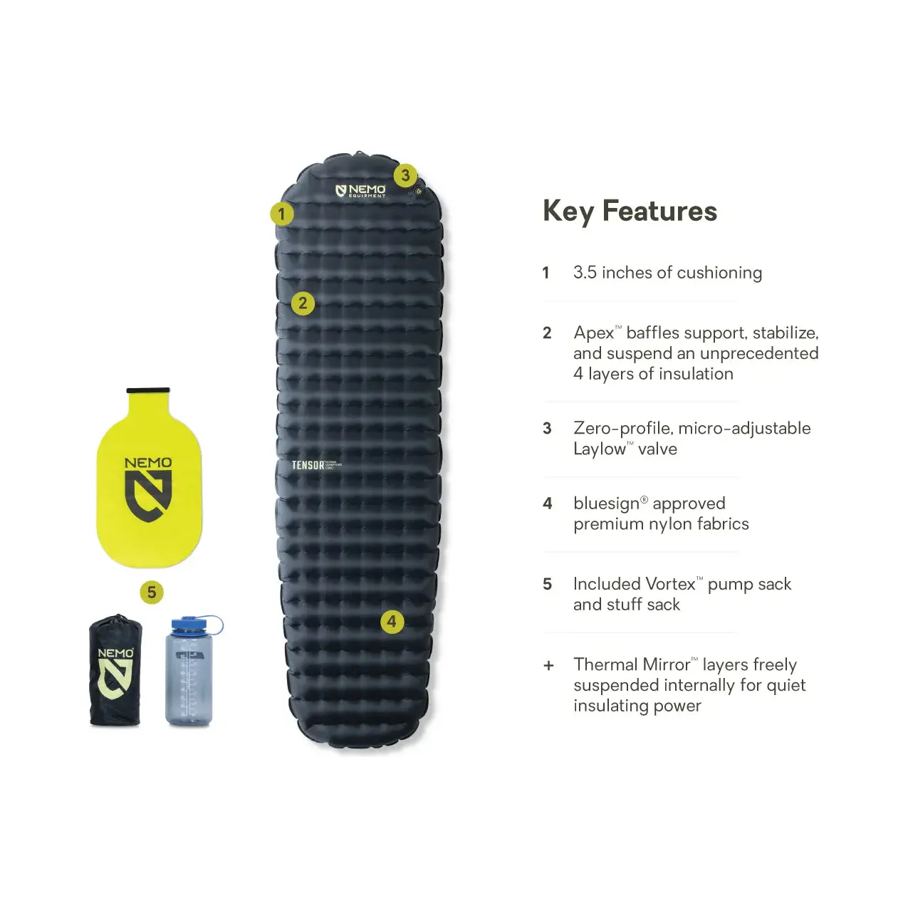 Nemo Tensor Extreme Insulated Mummy Sleeping Pad - Image 2