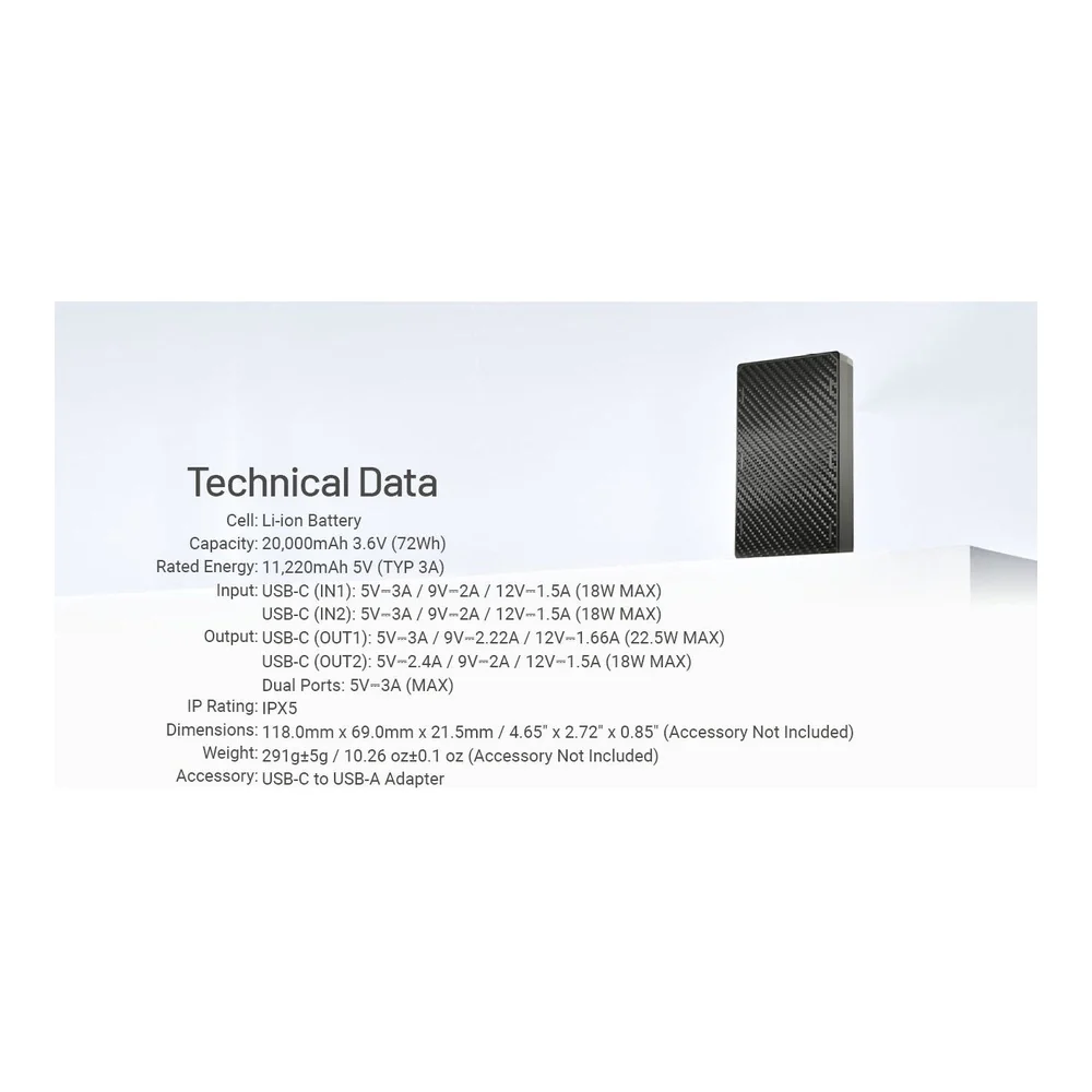 Nitecore NB20000 Gen3 USB-C 20000mAh Power Bank - Image 9