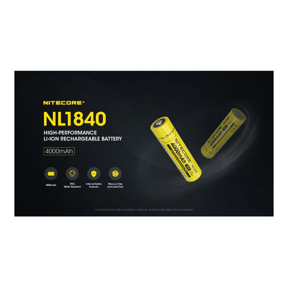 Nitecore NL1840 Spare Battery - Image 4