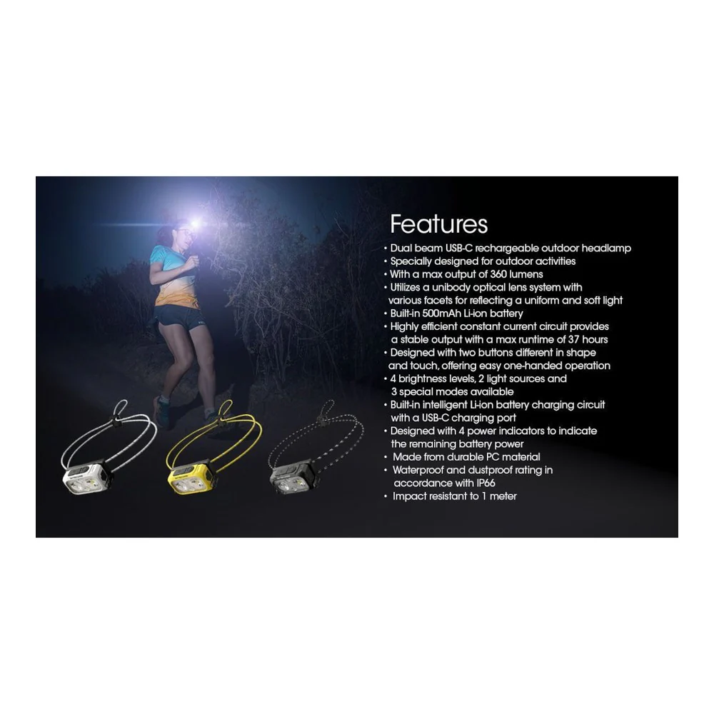NITECORE NU21 Ultra Lightweight Rechargeable Headtorch (360 Lumens) - Image 18