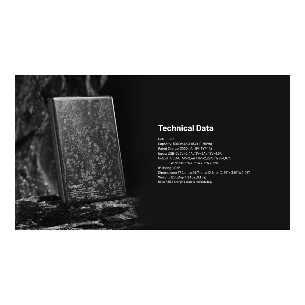 Nitecore NW5000 Magnetic Wireless Charging and USB-C 5000mAh Power Bank - Image 6