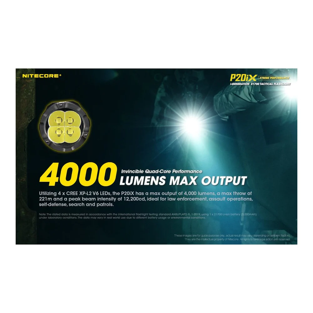 Nitecore P20iX - 4000 lumens - Image 3