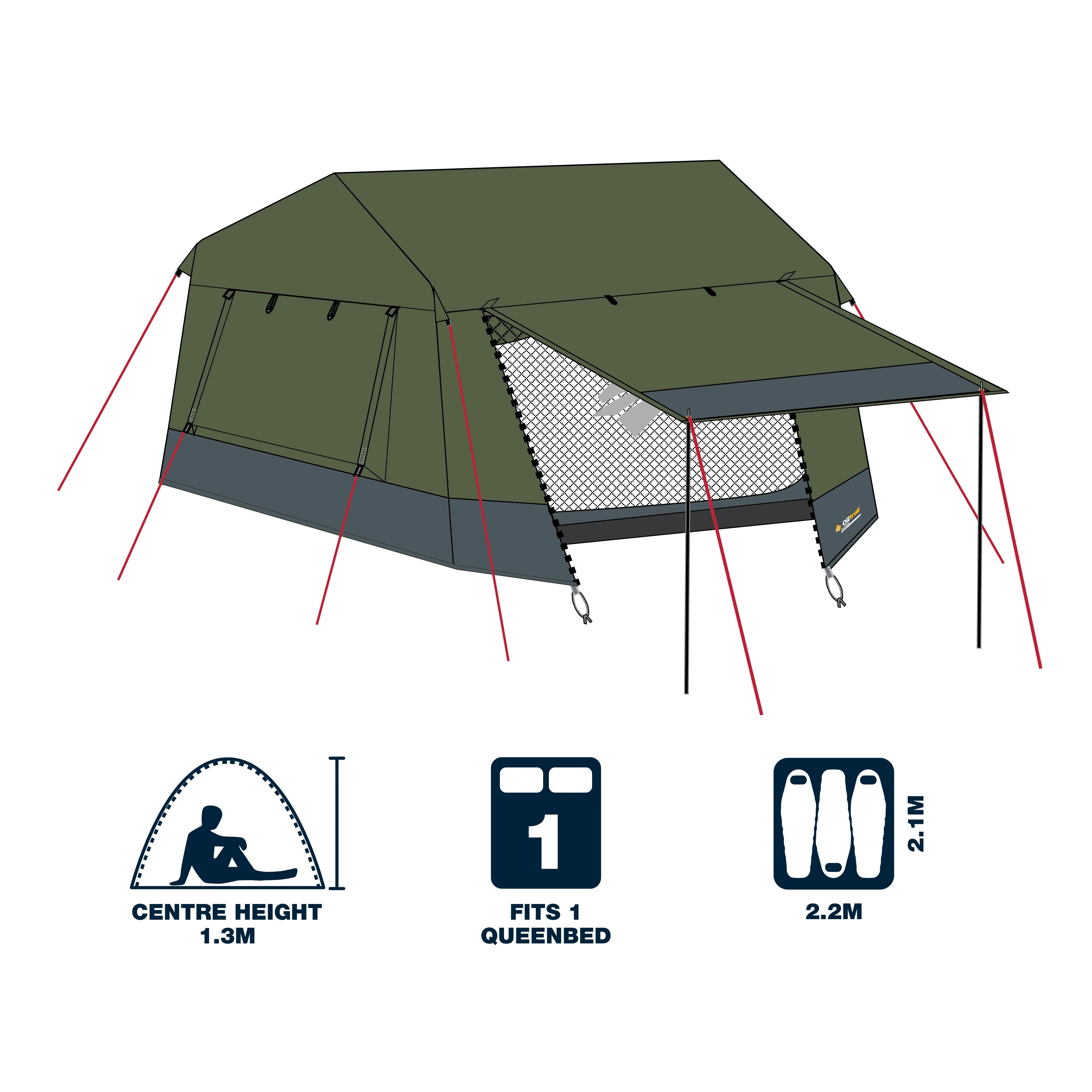 OZtrail Fast Frame 3 Person Tent - Image 4