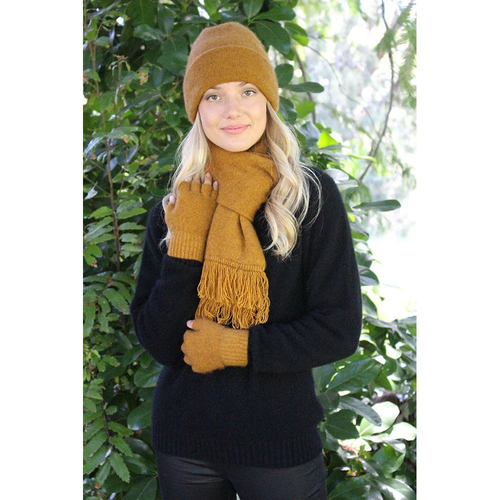 Possum Merino Fingerless Glove - Lothlorian Knitwear - Image 7