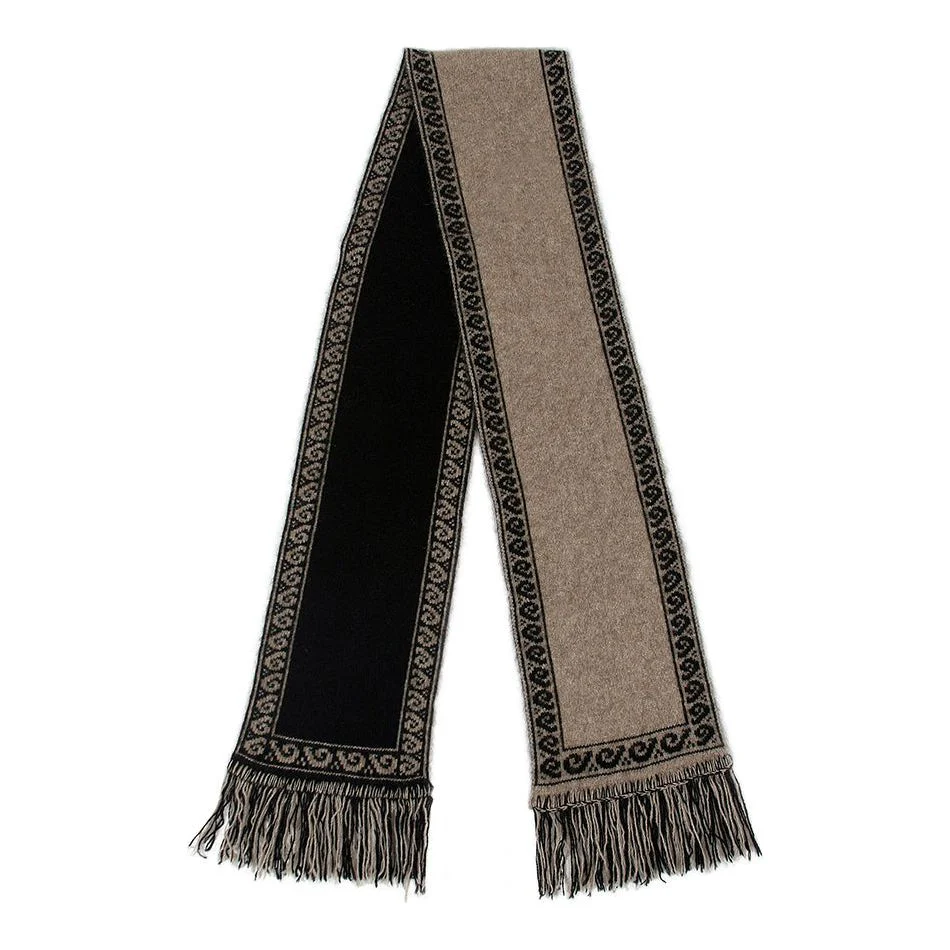 Possum Merino Koru Scarf - Lothlorian Knitwear - Image 3