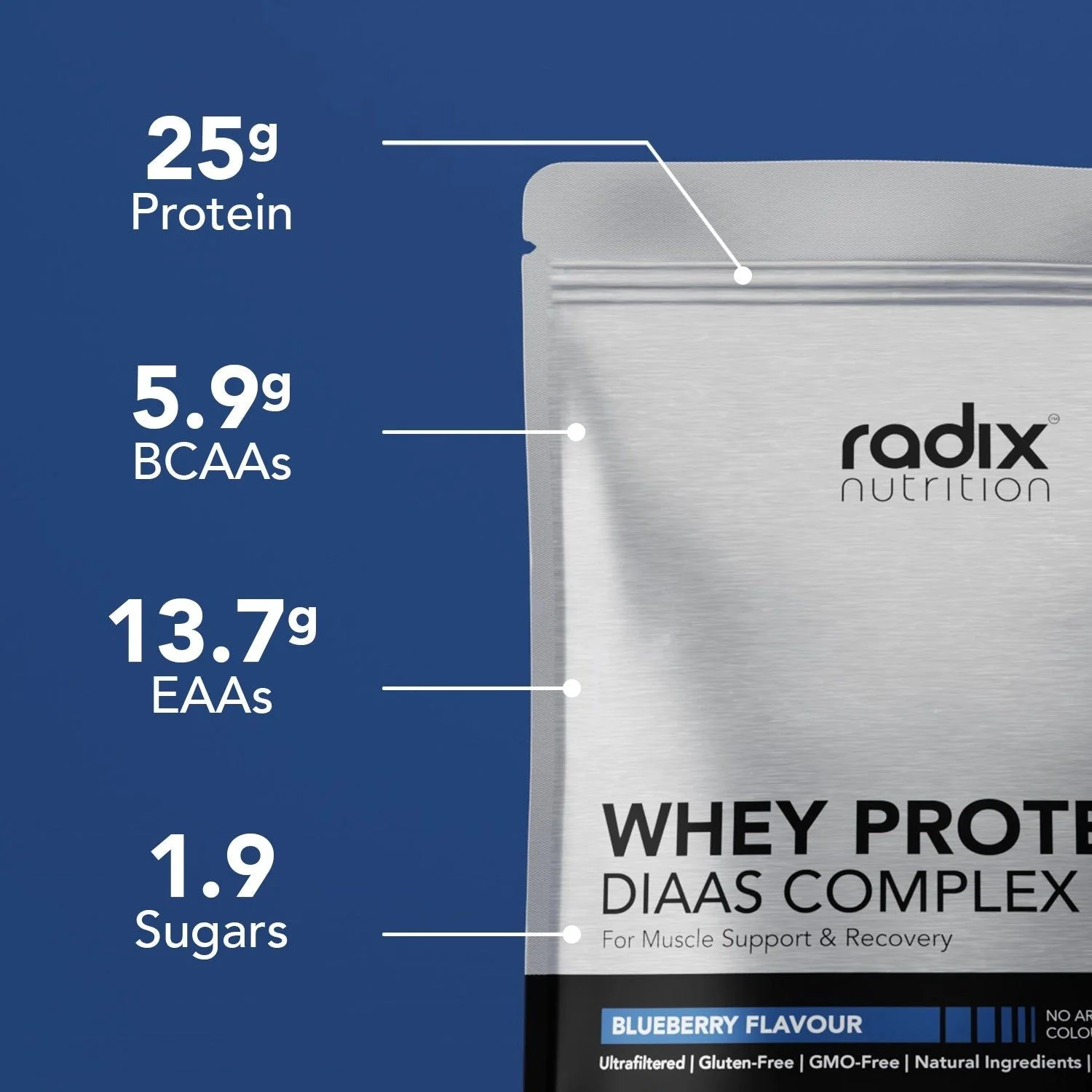 Radix Whey Protein DIAAS Complex 1.61 Bluberry - Image 2