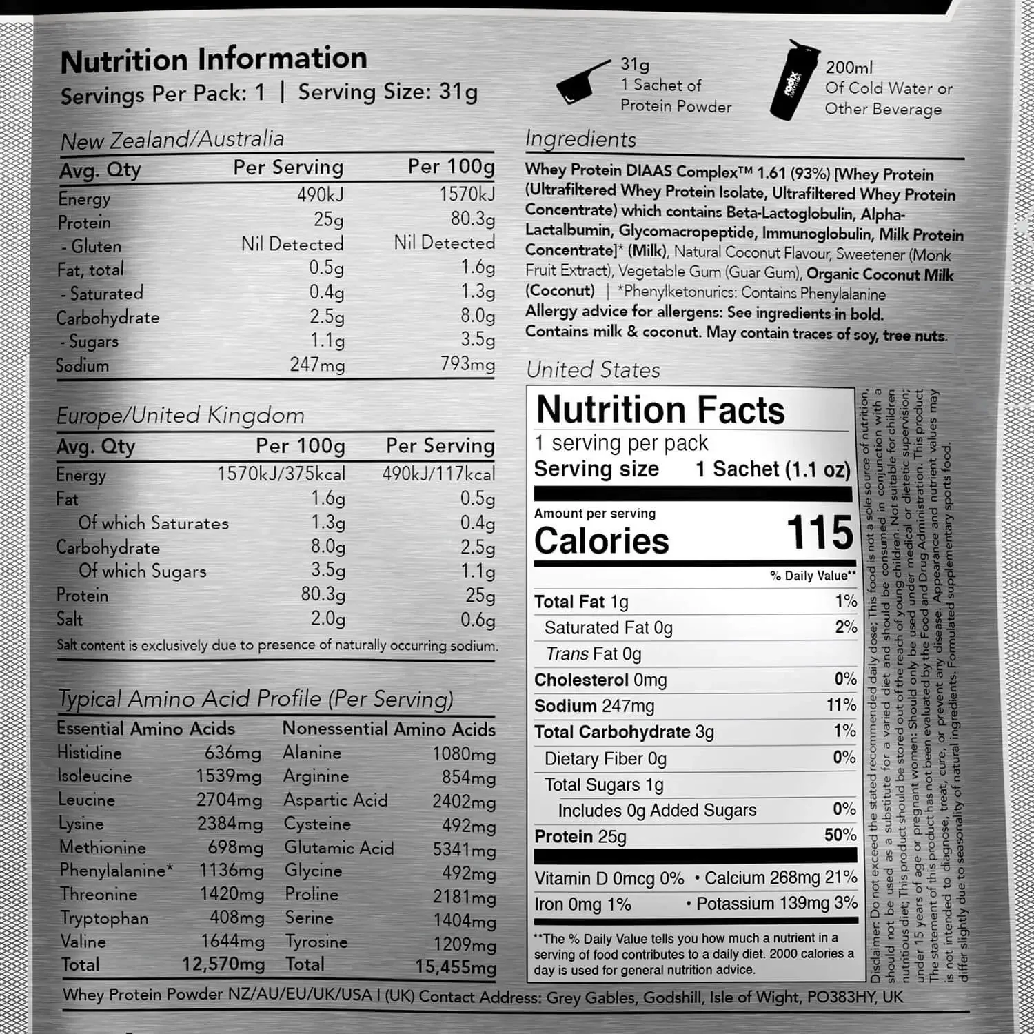 Radix Whey Protein DIAAS Complex 1.61 Coconut - Image 4