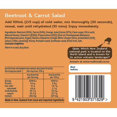 Real Meals DINNER | Beetroot & Carrot Salad - Image 2