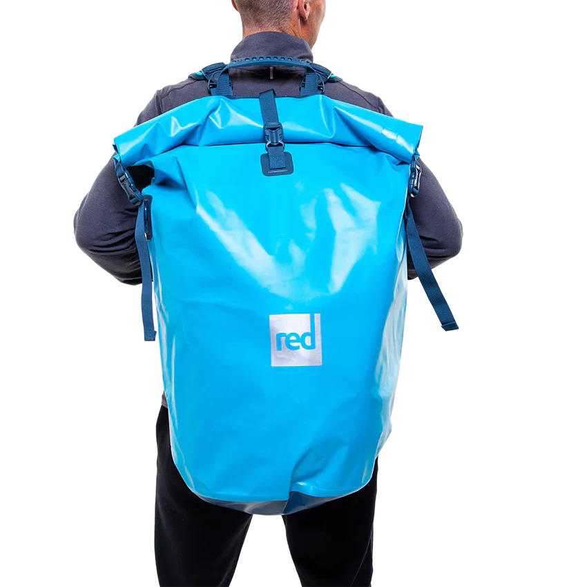 Red Paddle Waterproof Roll Top Dry Bag Backpack - Image 2