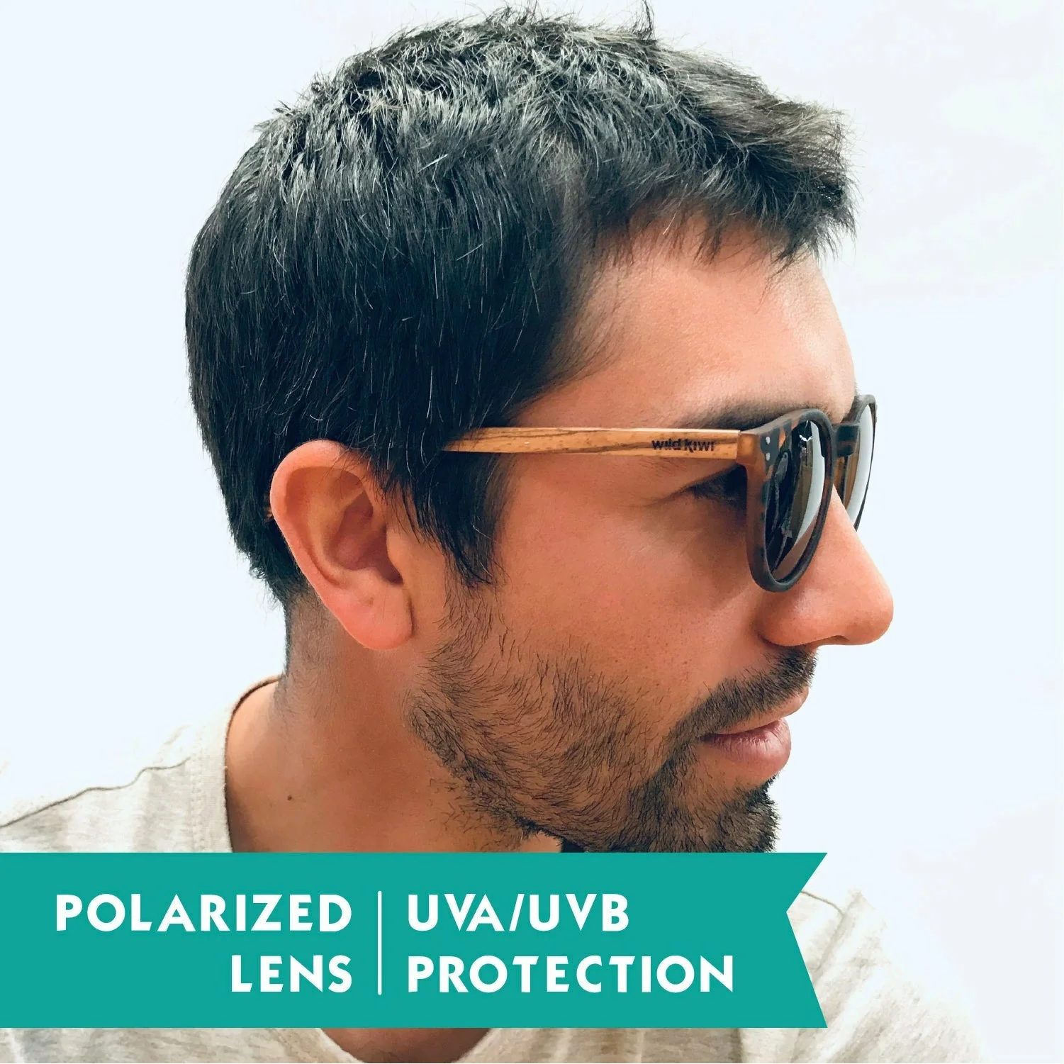 Wood Sunglasses Polarised for Men and Women - Tortoise Shell - Image 6