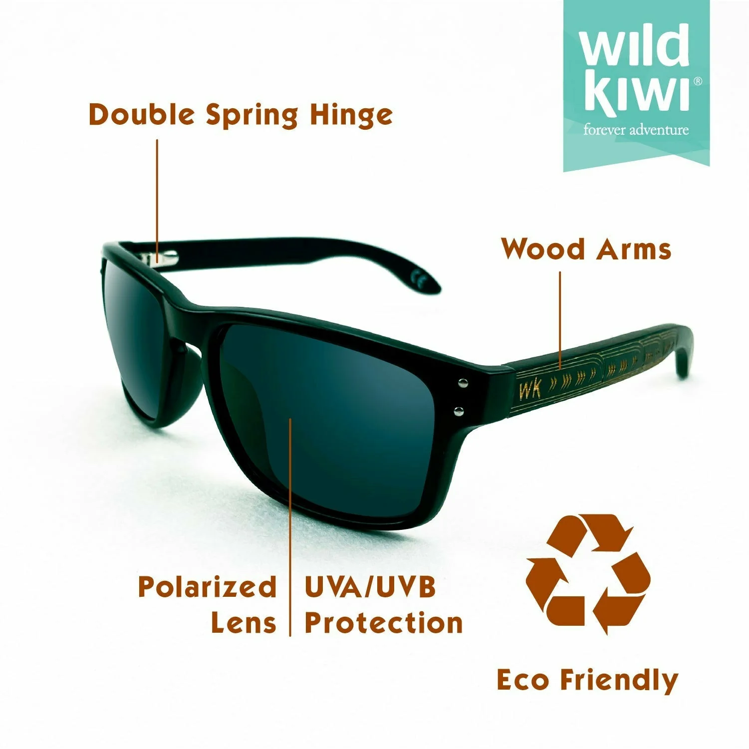Wood Sunglasses Polarised For Men And Women - Tribal - Image 2