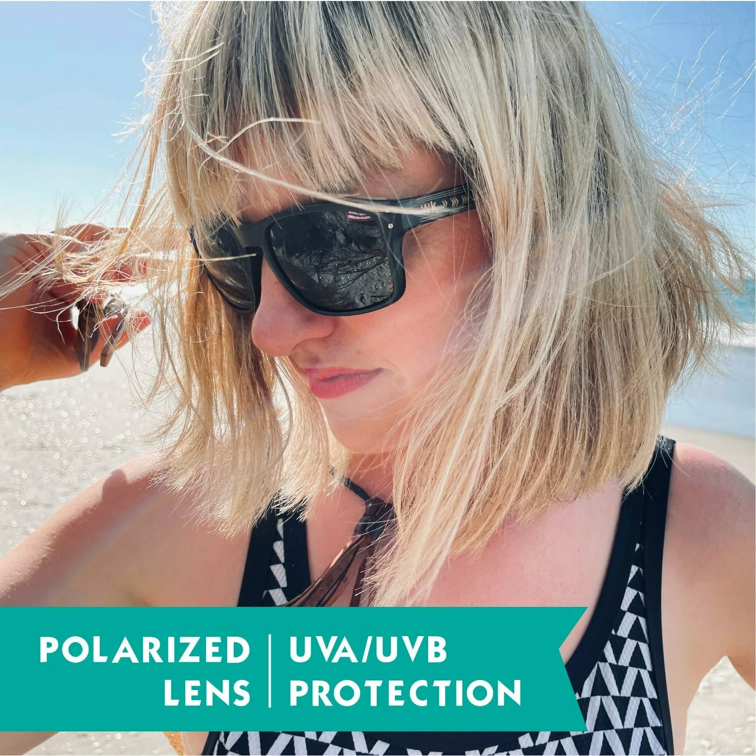 Wood Sunglasses Polarised For Men And Women - Tribal - Image 5